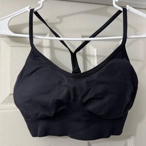 Gymshark Black Women's Strappy sports bra